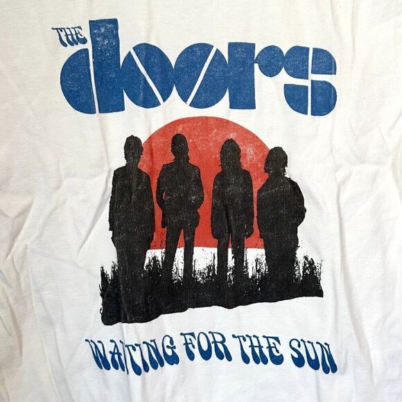 NEW Daydreamer The Doors Waiting For The Sun Crewneck Graphic Shrunken Tee - XS - Picture 4 of 5